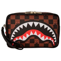 Sprayground Peeking Character Check Toiletry Καφέ